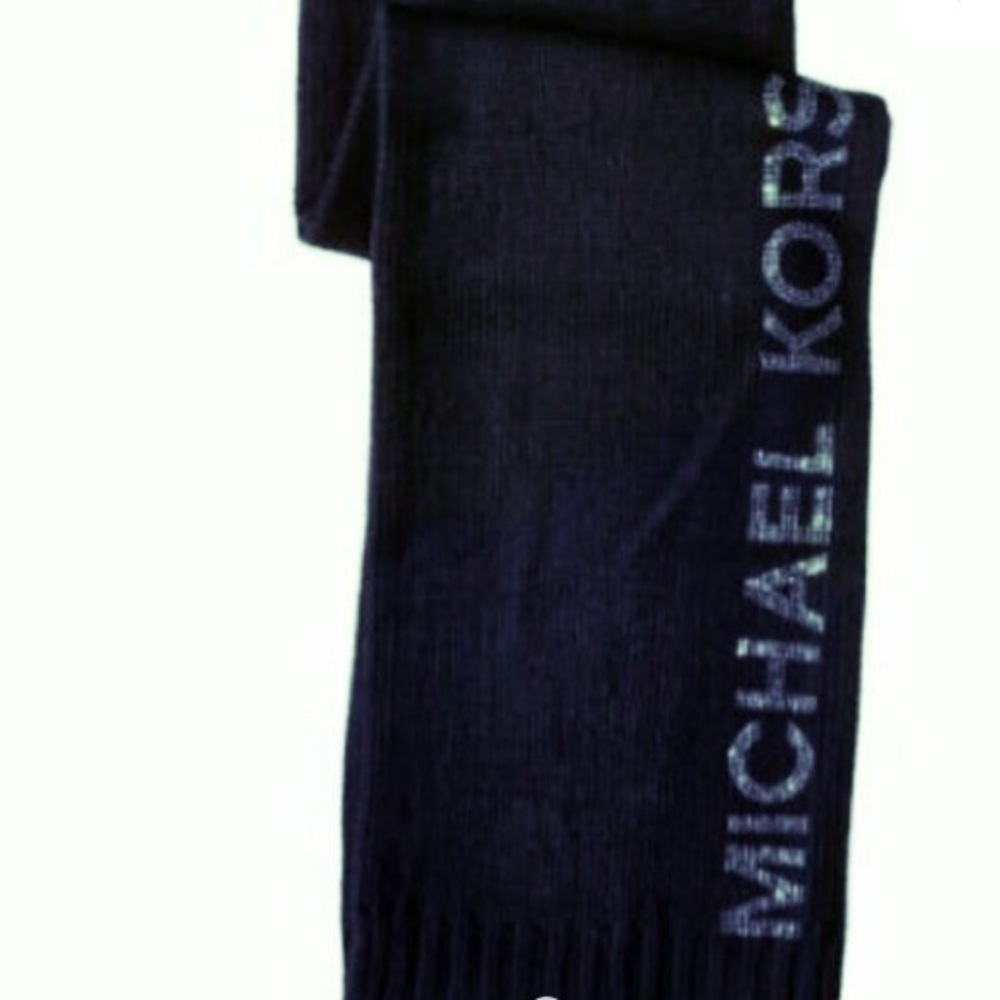 NWOT Michael Kors 72" Black Studded Scarf
